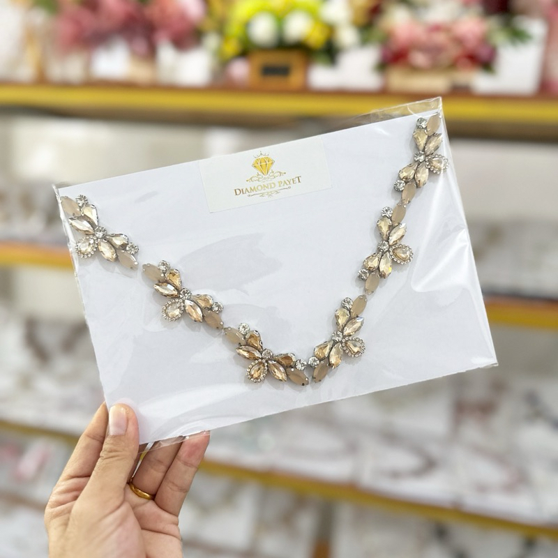 Payet Rangkai Leher V / Payet Leher / Payet Kebaya / Payet instant