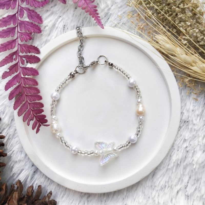 Gelang Manik Manik • Beads Bracelet • Gelang Mutiara Aksesoris Perhiasan Handmade Gelang Mutiara Man