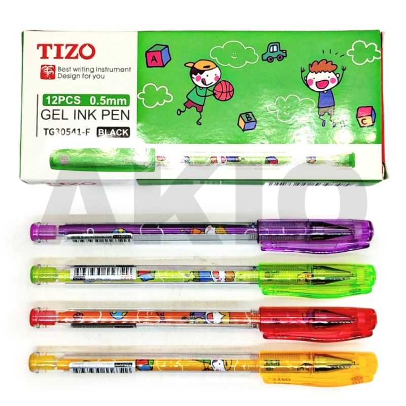

Bolpoin Gel TIZO Karakter BOY GIRL CUTE Lucu 0.5 mm TG30541-F Pulpen Hitam Ballpoint Bolpen Pena Murah