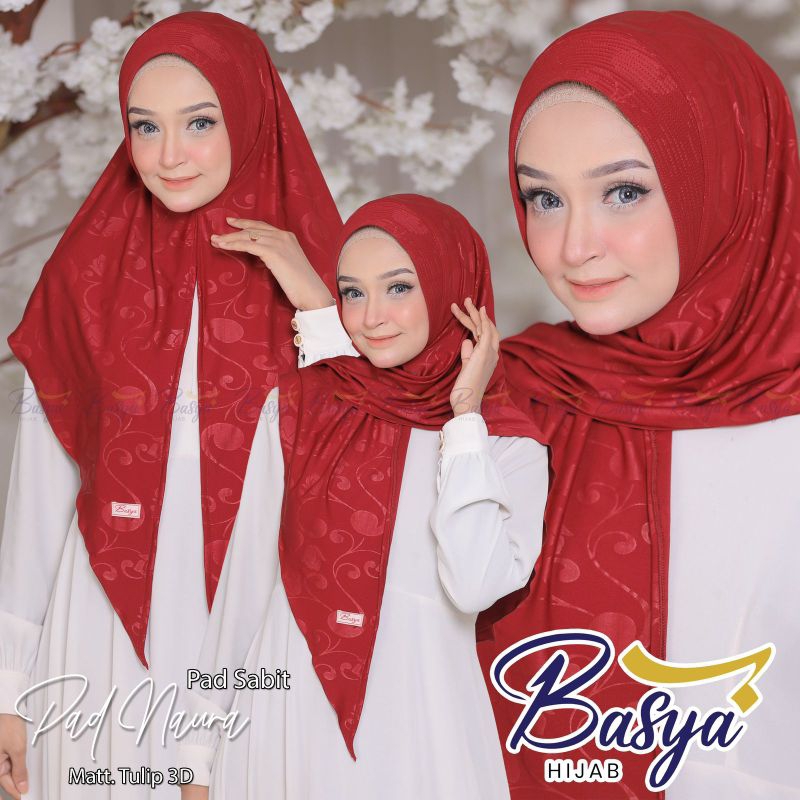** Basya Hijab ** Hijab Segitiga Instan Pad Naura Original