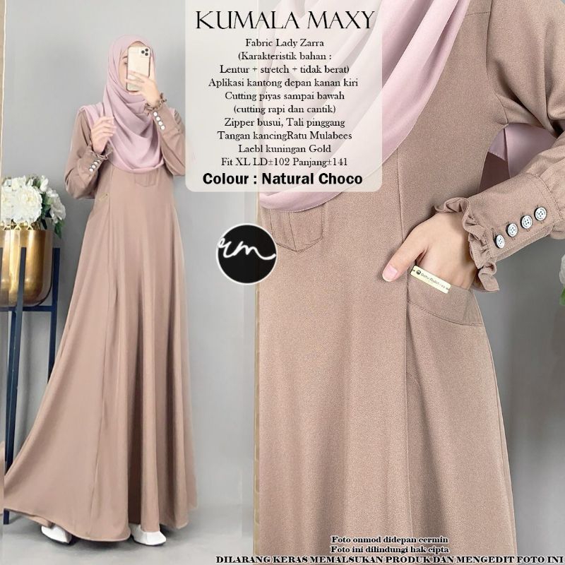 KUMALA MAXY ORIGINAL BY RATU MULABEES (GAMIS POLOS)