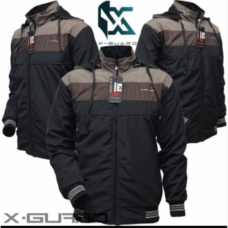 JAKET X GUARD ORI  JAKET PARASUT X-GUARD PRIA BOLAK BALIK  JAKET BB  TASLAN  JAKET PARASUT COWOK  JA