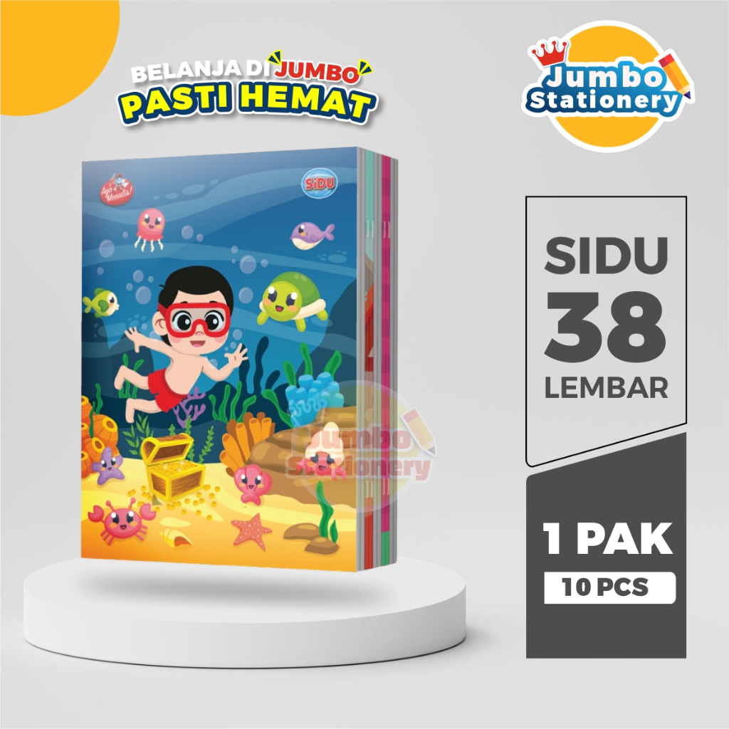 

1 PACK BUKU TULIS SIDU 38 LEMBAR / SINAR DUNIA 38 LEMBAR [ISI 10 PCS)