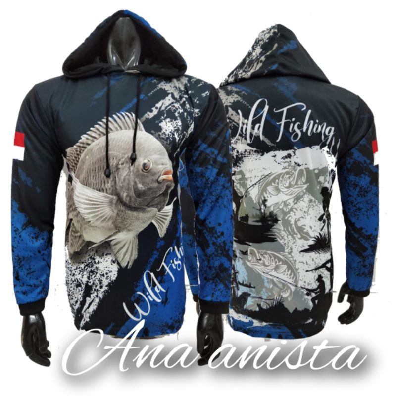 RB Jersey Mancing Nila Lengan Panjang Dryfit