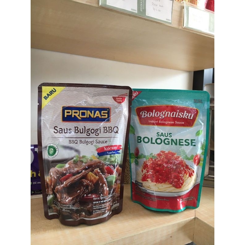 

Pronas Saus Bulgogi BBQ l Saus Bolognese | Saus Lada Hitam 250gr