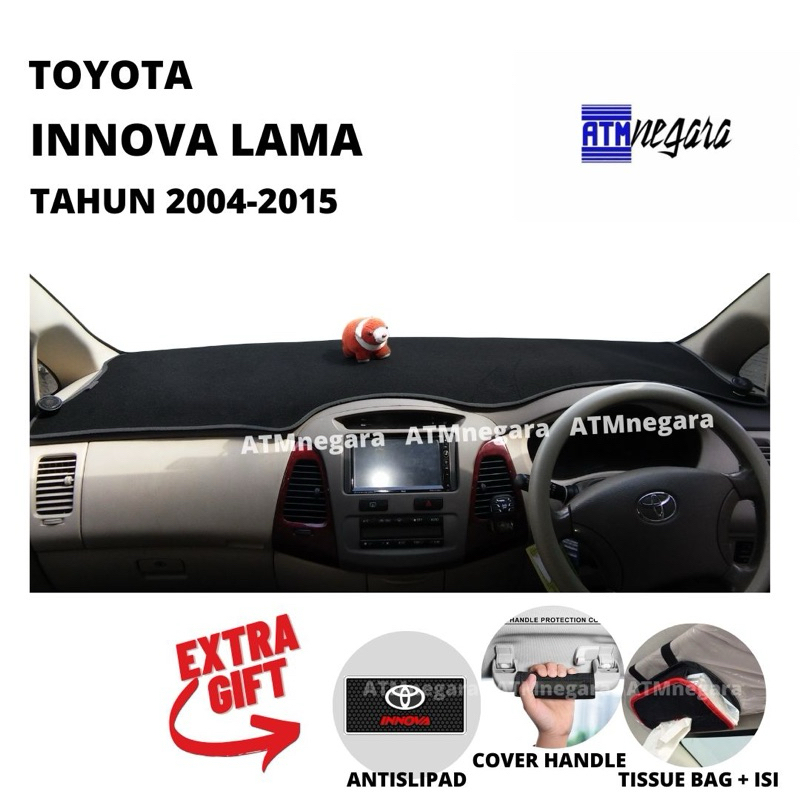 Cover Dashboard Premium Innova Tahun 2004-2015 Aksesoris Alas Pelindung Dasbor Mobil