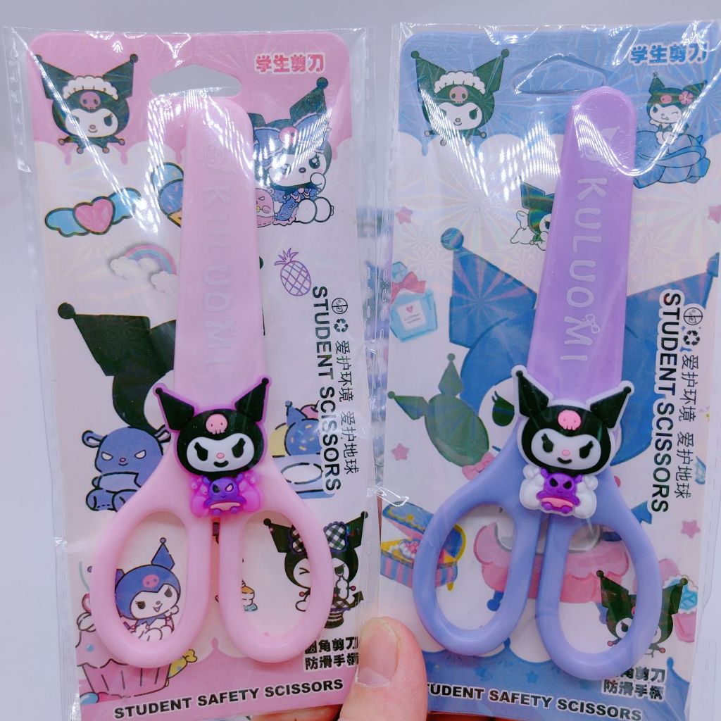 

Gunting Anak + tutup Karakter sanrio Kuromi Kitty Dino Bears Unicorn
