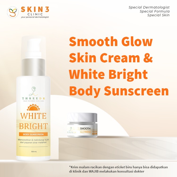 SKIN 3 Clinic Smooth Glow Skin Cream & White Bright Body Sunscreen