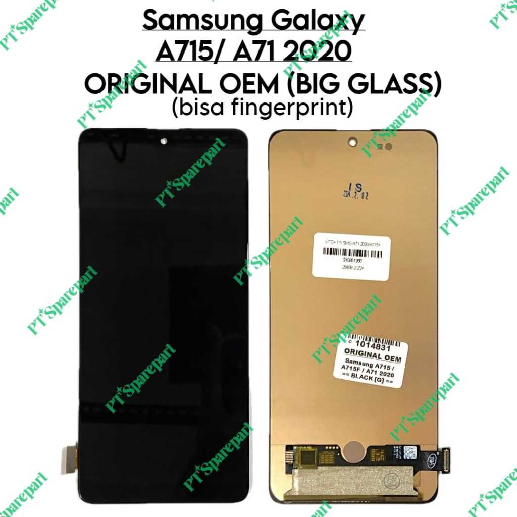 LCD Touchscreen Fullset Samsung A71 / A715 / A715F - Original OEM Bisa Fingerprint