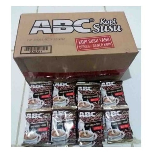

1 DUS KOPI ABC SUSU ISI 12 RENCENG X 10 SACHET