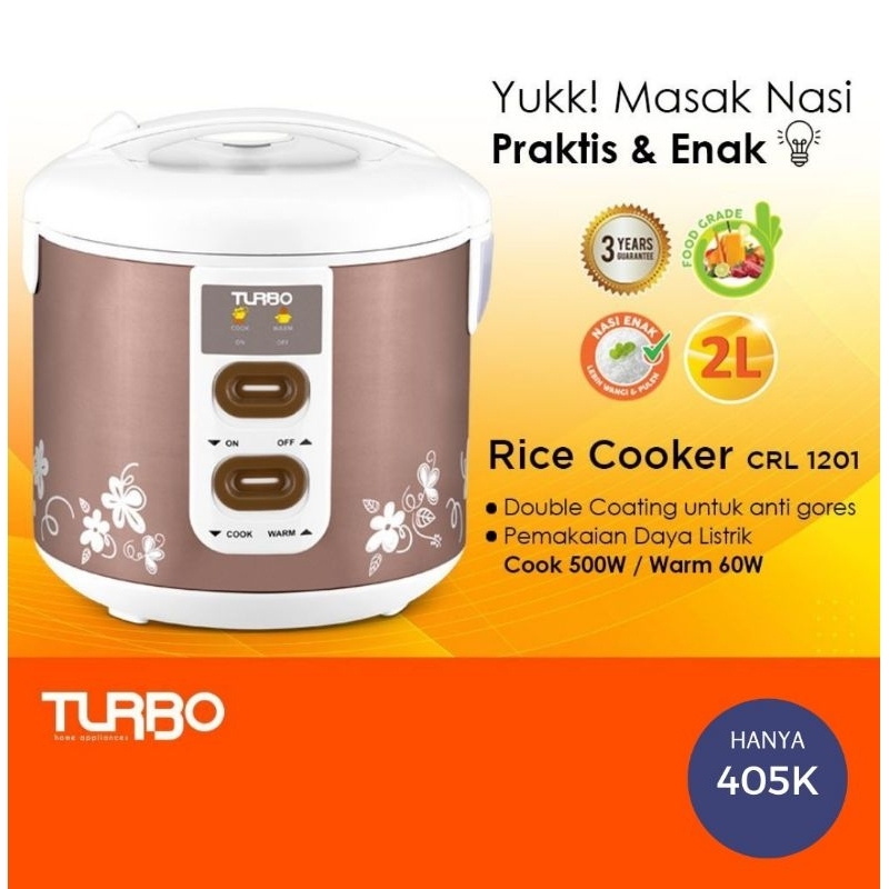 RICE COOKER 2L/ RICE COOKER TURBO/ ALAT UNTUK MASAK NASI TERBAIK