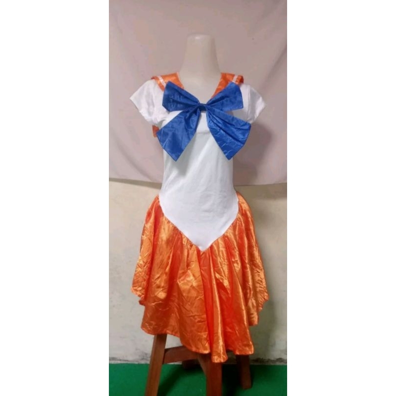 Kostum Sailor Moon (venus) Dewasa Bahan Satin