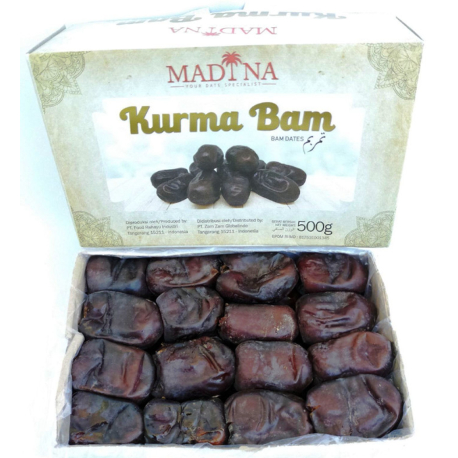 

Dijual Kurma Bam Anggur 500gr Bam Madu LEMBUT Premium Quality Super - BAM MADINA Murah