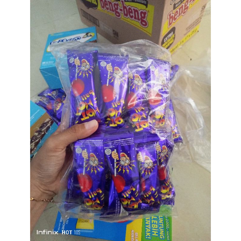 

PERMEN HOT HOT POP BALL 1 PAK ISI 16 PCS X 7 GR