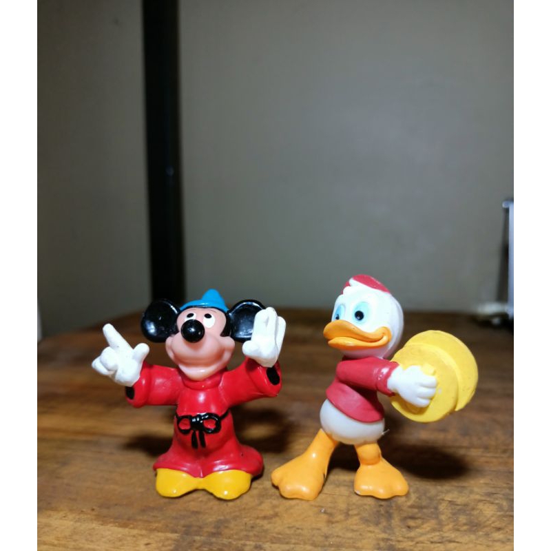 action figure micky mouse and donald duck miki tikus dan donal bebek