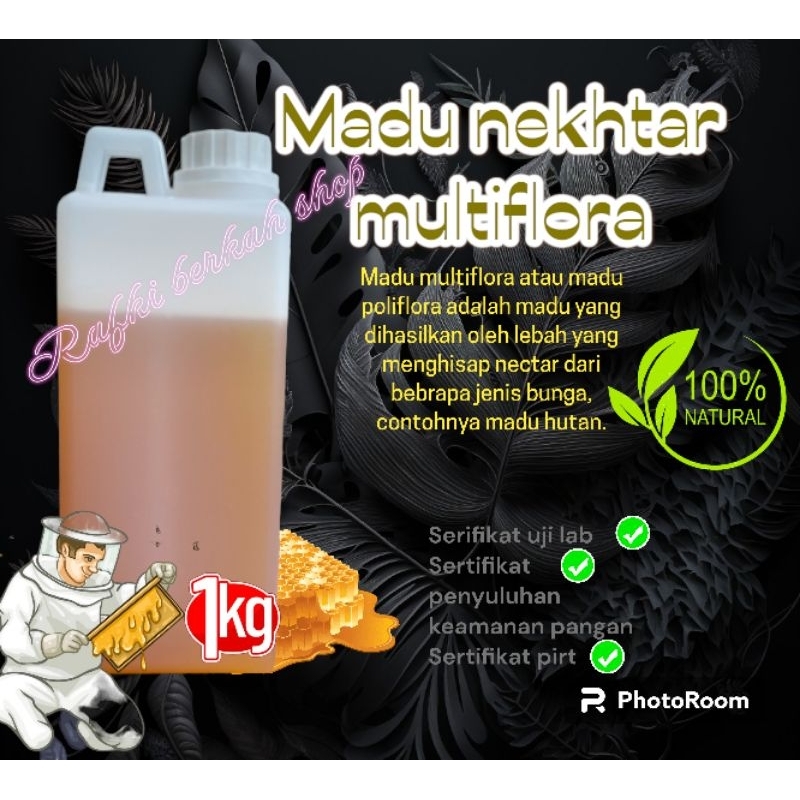 

Madu asli multi flora 1000 gr/ raw honey dari peternak langsung