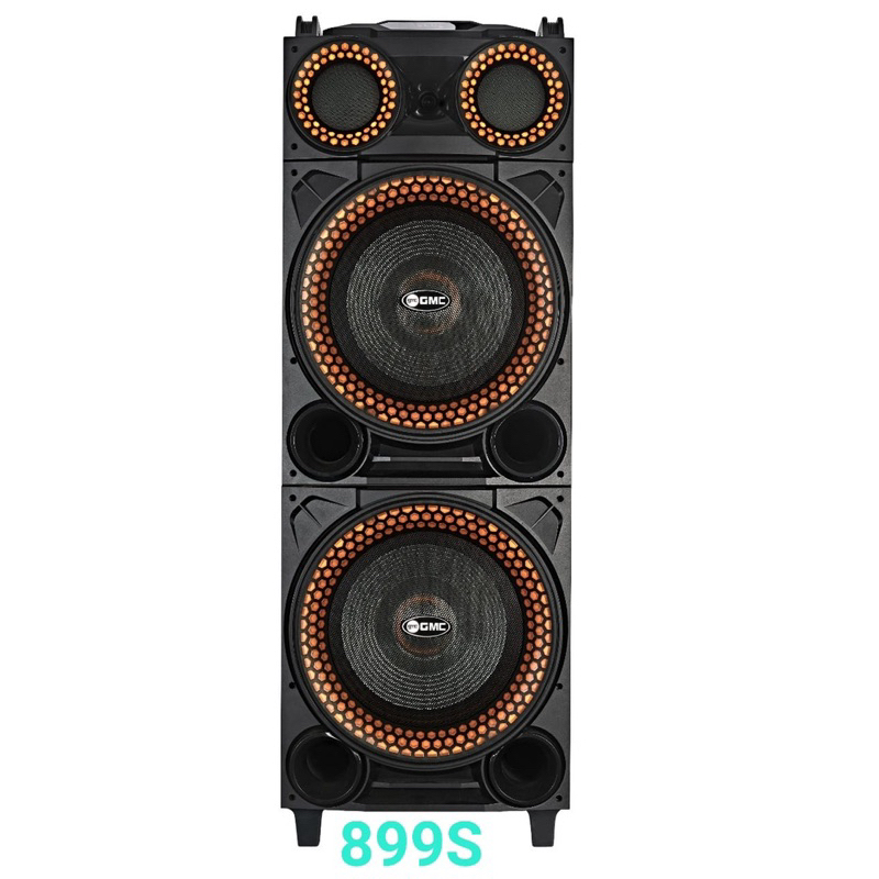 GMC SPEAKER 12 inch x2 speaker GMC 899S GMC SPEAKER DOUBLE 12 inci sepeaker Portable GMC MULTIMEDIA