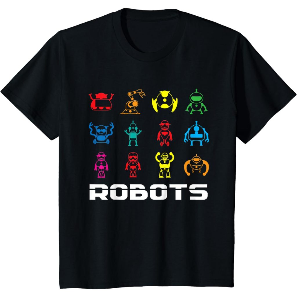 Baju Kaos Anak Distro Premium Retro Robots | Vintage Robotic Engineering T-Shirt