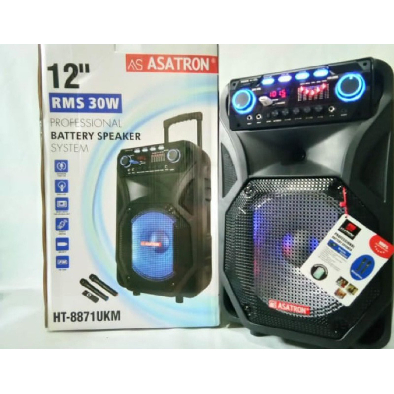 ASATRON SPEAKER PORTABLE ASATRON HT-8871 UKM Asatron 12 inch Asatron 8871 ukm Asatron Speaker 12 inc