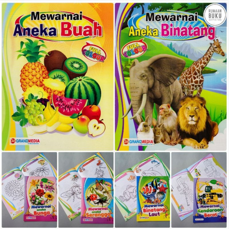 

COD PP88 Buku Mewarnai Dengan Contoh Besar A4 folio lingkar