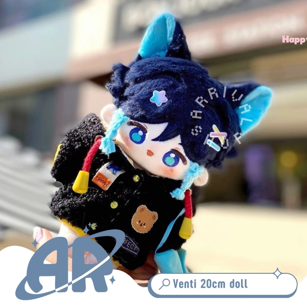 READY STOCK Venti Barbatos Genshin Impact 20CM Cotton Kpop Doll Bayi Kapas