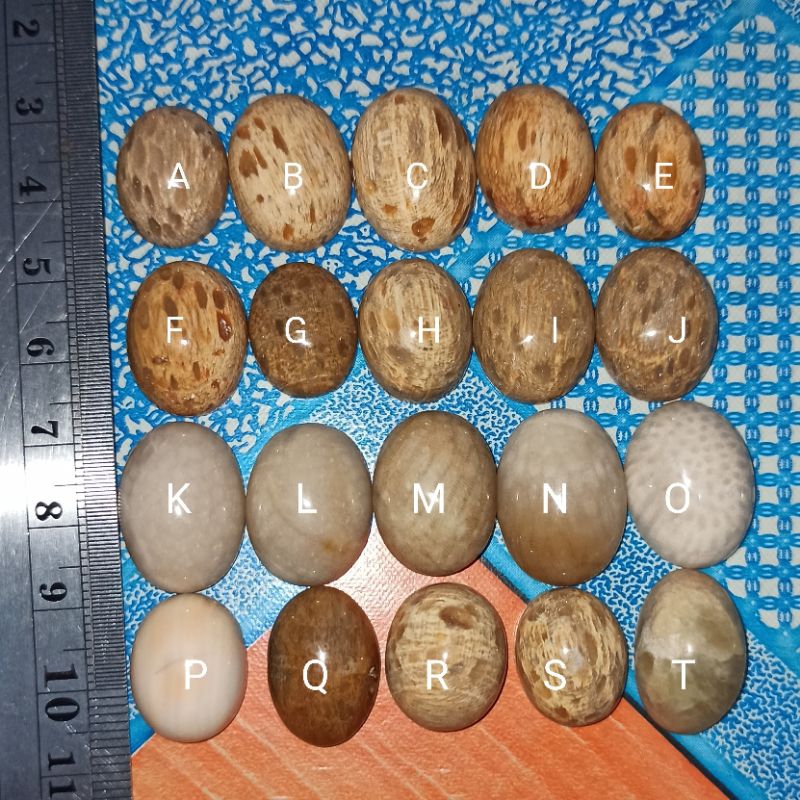 LS 32: Batu Fosil Kayu Liwung Untuk Mata Cincin Akik Liontin dll