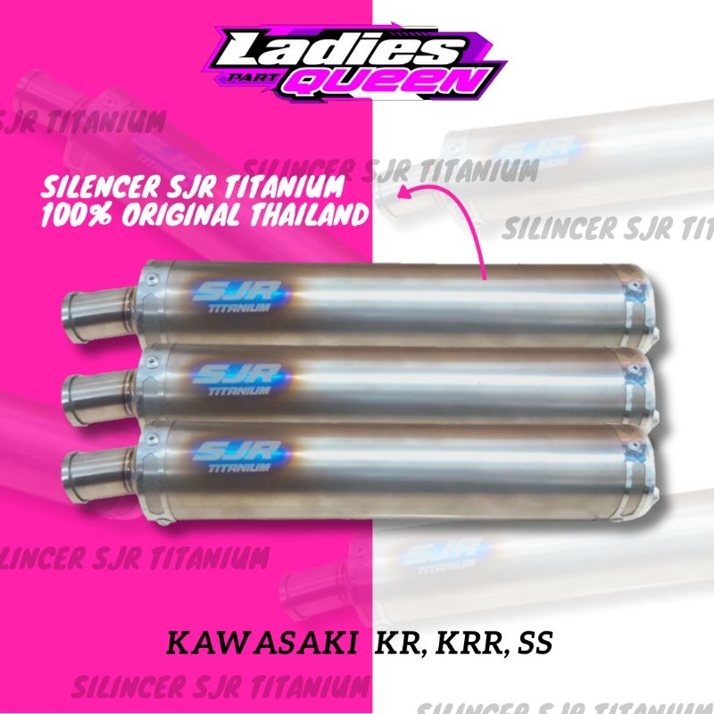 SILINCER KNALPOT NINJA SJR TITANIUM ORIGINAL THAILAND