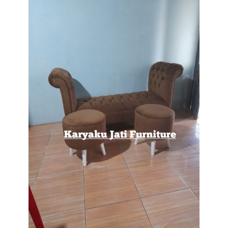 stool bench minimalis full kancing terbaru