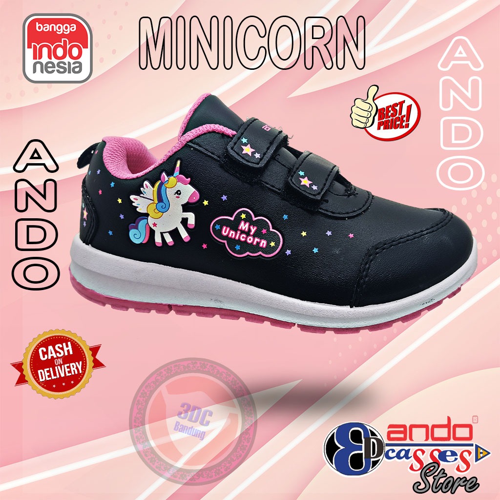 Ando MINICORN - Sepatu Sneaker Karakter Anak Perempuan Original
