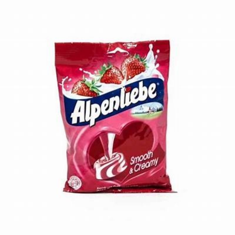 

Alpenliebe Stroberi Smooth Pack 112.5g - Permen Rasa Susu Stroberi