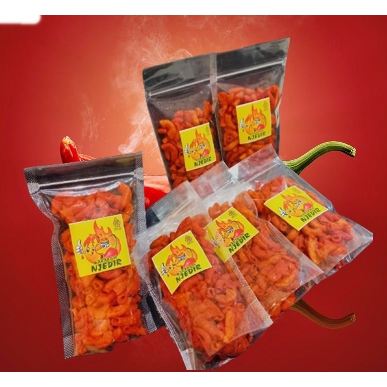 

(70Gr) MAKARONI & BASRENG NJEDIR pedas nampol TIDAK SENGAK murah enak sepat balado berlogo halal xvew5t435435