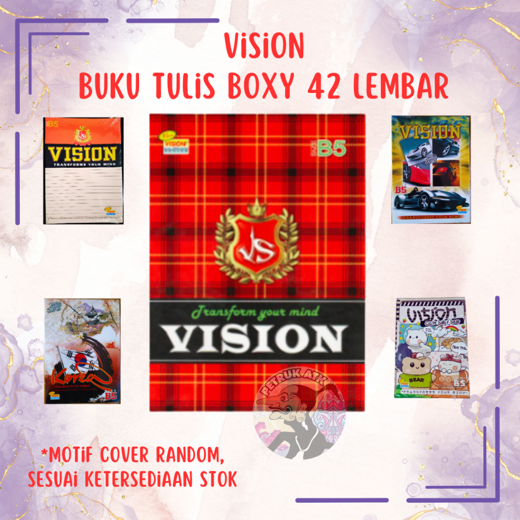 

[PAK] BUKU TULIS VISION BOXY B5 42 LEMBAR (6 PCS)