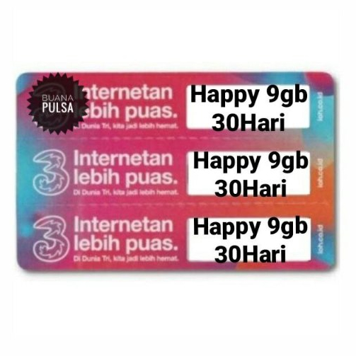 TRI DATA HAPPY 9(10GB) 28HARI