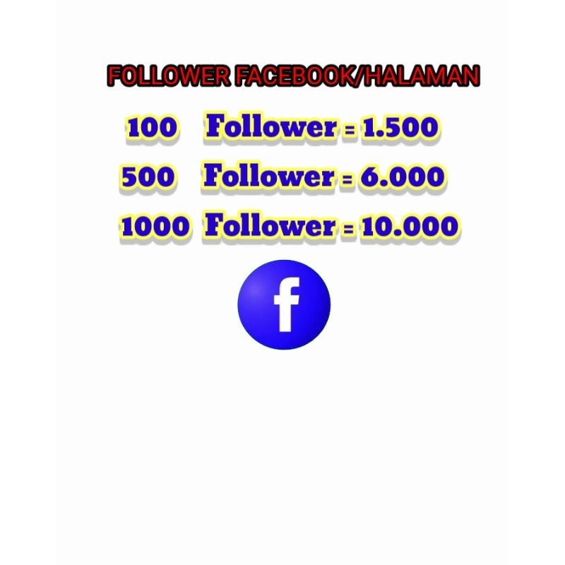 Follower Facebook/friends/Fanspage