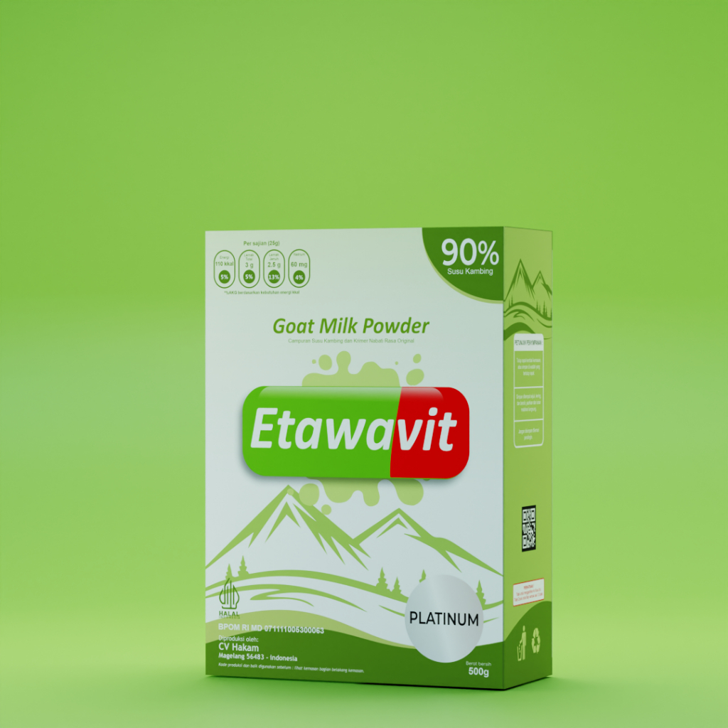 

ETAWAVIT Platinum - Susu Kambing Etawa 90% Murni Rendah Gula 500 gr