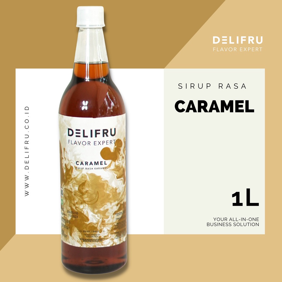 

z5Ready Caramel Syrup Delifru 1 Liter Sirup Karamel Premium D8