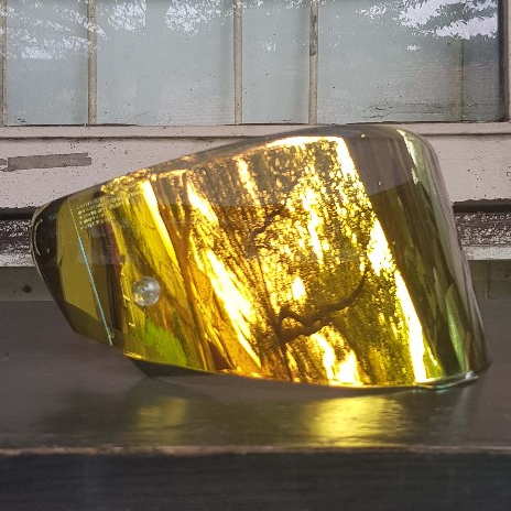 VISOR KYT TT COURSE second warna Red Gold Original KYT