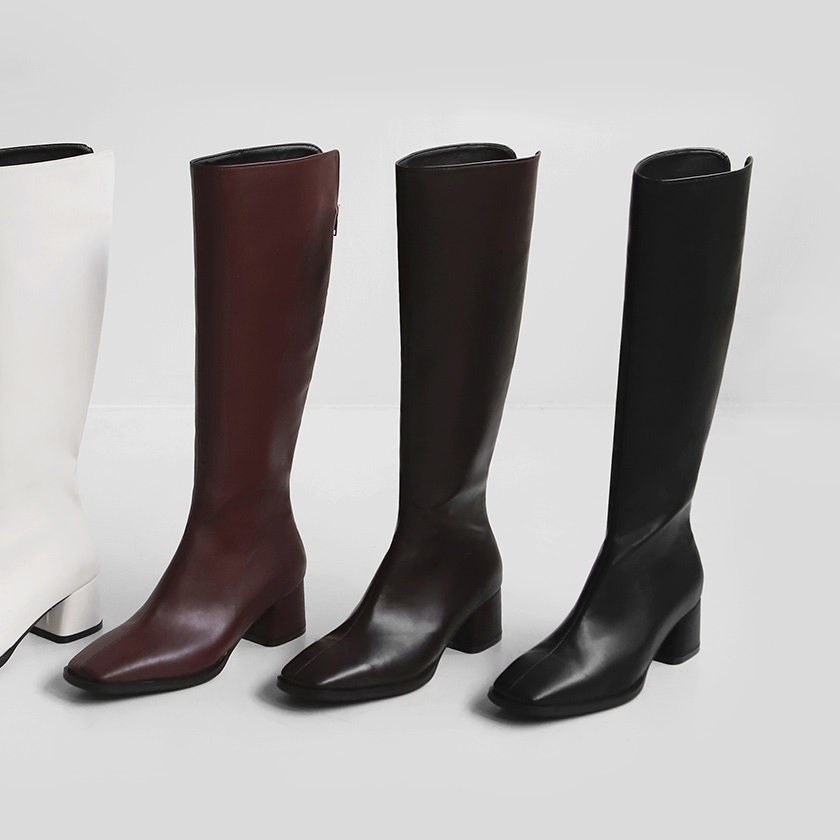 SAPPUN Levera Square Long boots (5cm) | SAPPUN