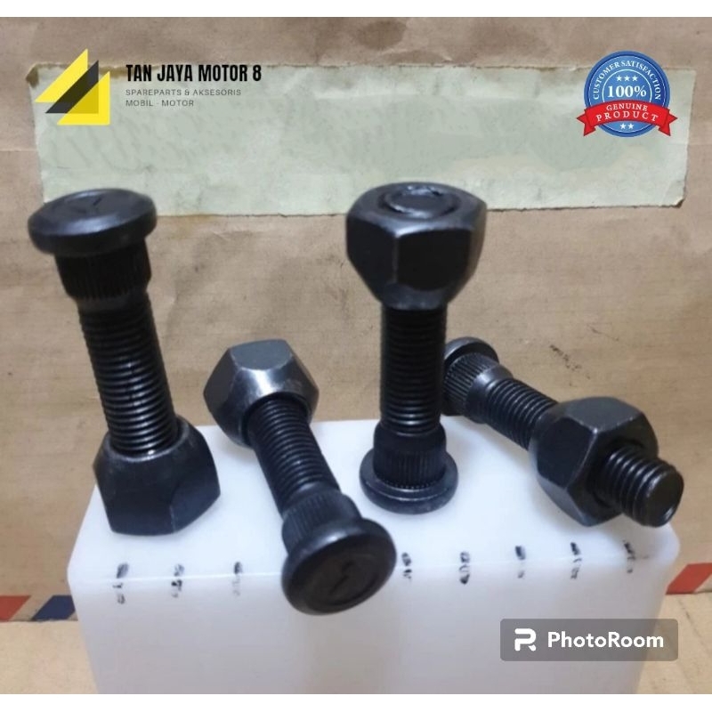 BAUT RODA DAN MUR MITSUBISHI L300/KUDA PANJANG WARNA HITAM