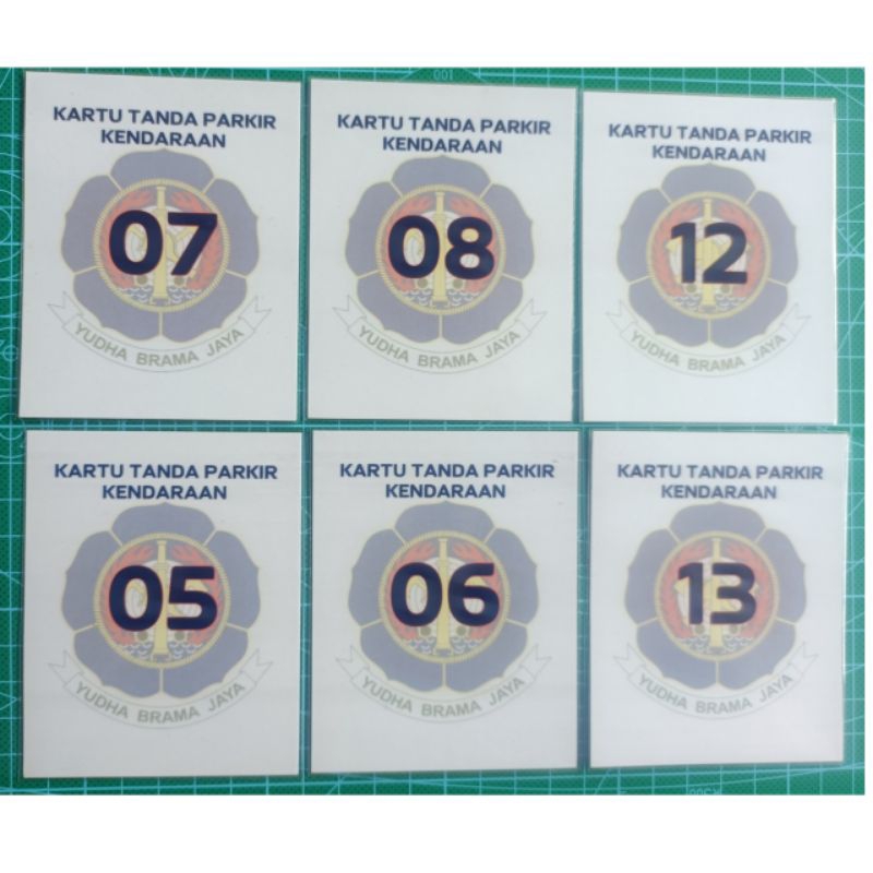 

Kartu Tanda parkir custom gratis desain