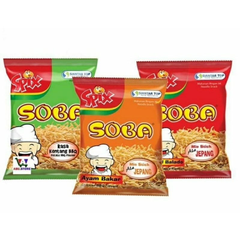 

SPIX SOBA 21g. RASA BBQ,BALADO,AYAM BAKAR