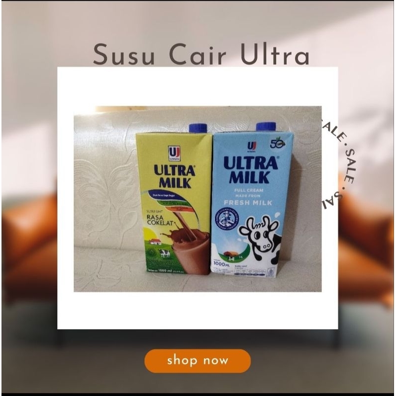 

Susu cair Ultra 1 liter