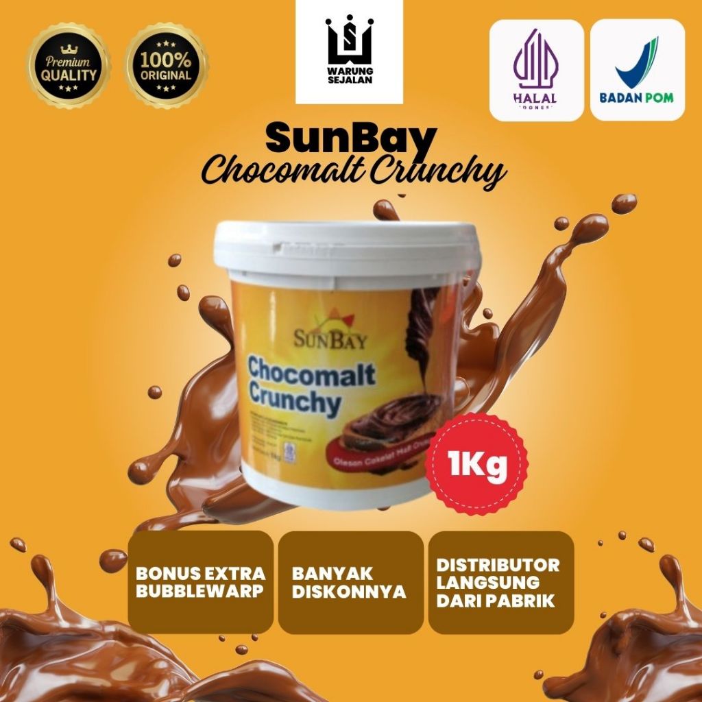 

Choco Crunchy SunBay Chocomalt Crunchy 1kg coklat dengan malt crunchy