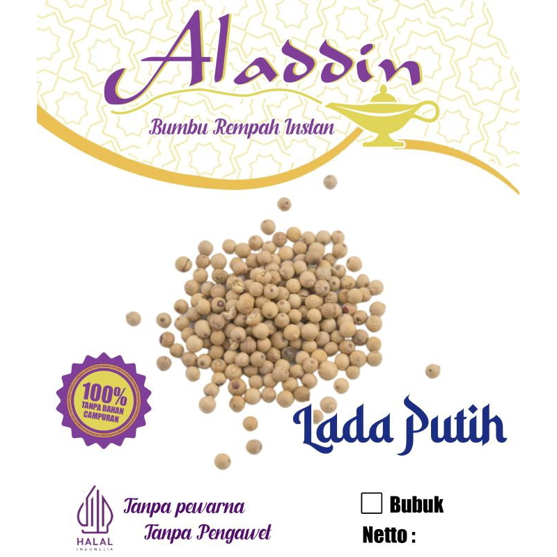 

100 GRAM LADA PUTIH / LADA PUTIH BUBUK / LADA PUTIH ASLI 100%/ WHITE PEPPER