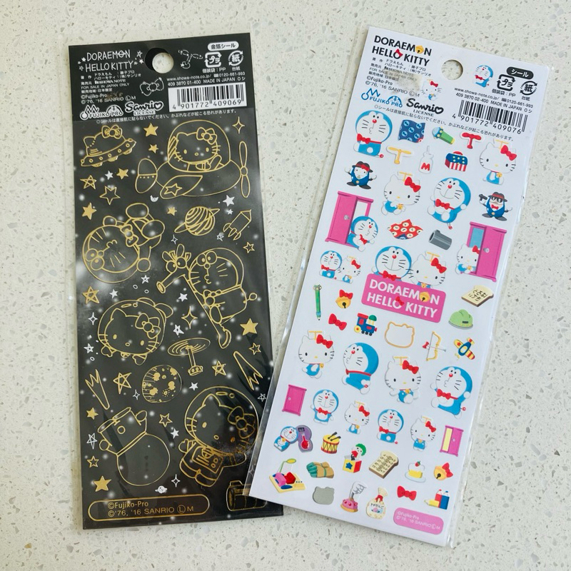 

sticker jepang doraemon x hello kitty