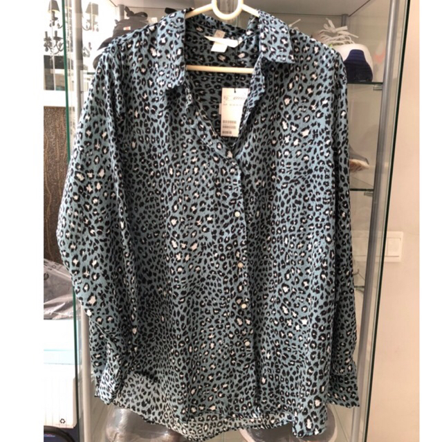 Baju Tunik motif macan Warna Biru (BARU)