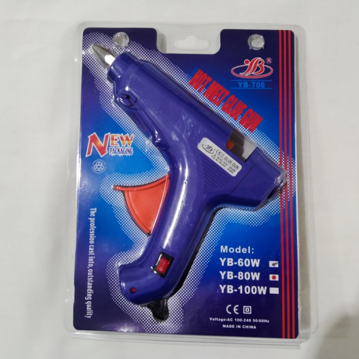 

Lem Tebak / Hot Melt Glue Gun / Glue Gun / Pistol Lem Tebak Lem Lilin ON OFF Besar 80 Watt YB 706 - 80W