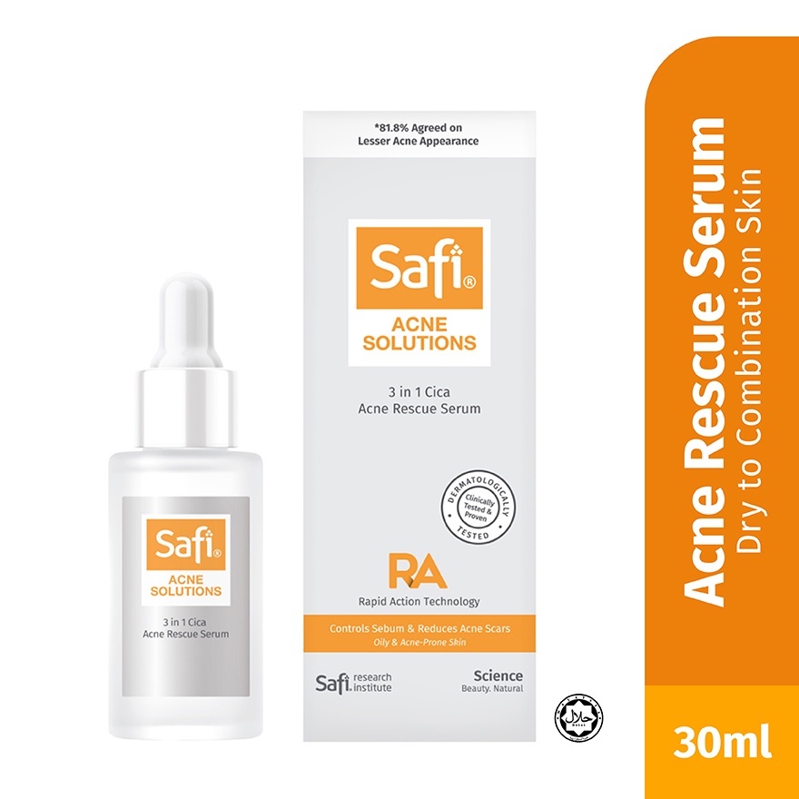 SAFI Series Malaysia | Penghilang Jerawat | Safi Acne Solution Cica Acne Rescue Serum 30ML