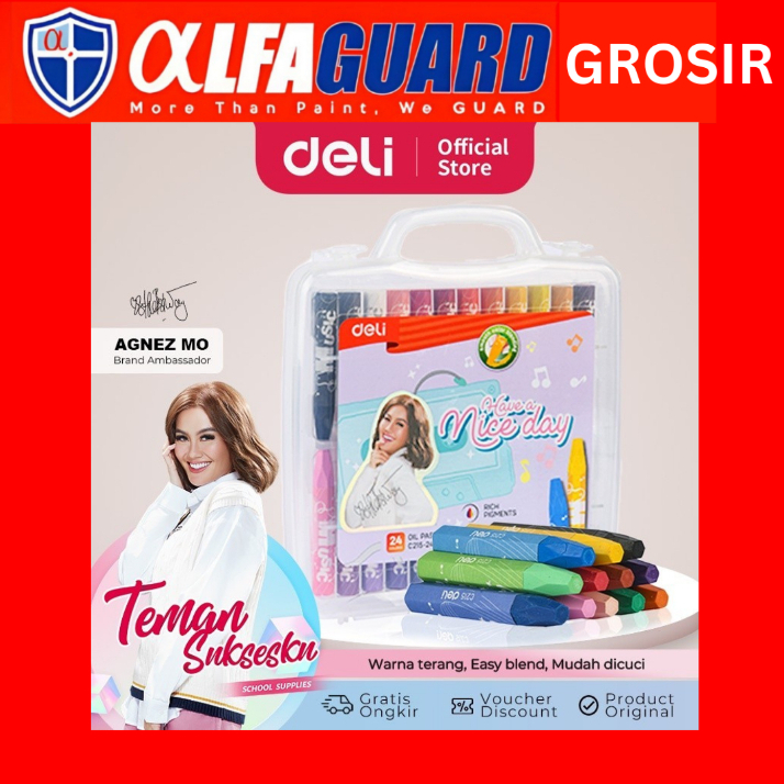 

Deli Oil Pastel / Krayon 24 Warna Nyaman Digenggam dan Tidak Tranfer di tangan CC215