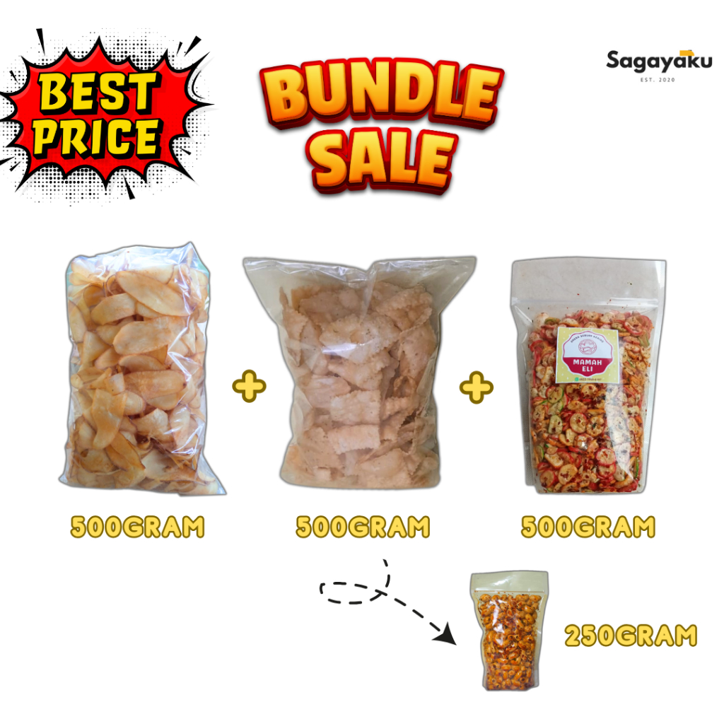 

SPESIAL PAKET BUNDLE KERIPIK SINGKON+SEBRING+PANGSIT+MAKARONI - SAGAYAKU